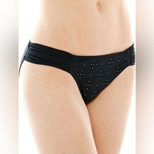 NWT Ninety Six Degrees Hipster Bikini Bottom Black Size Small